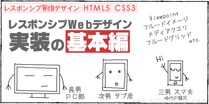 レスポンシブWebデザインの実装（基本編）